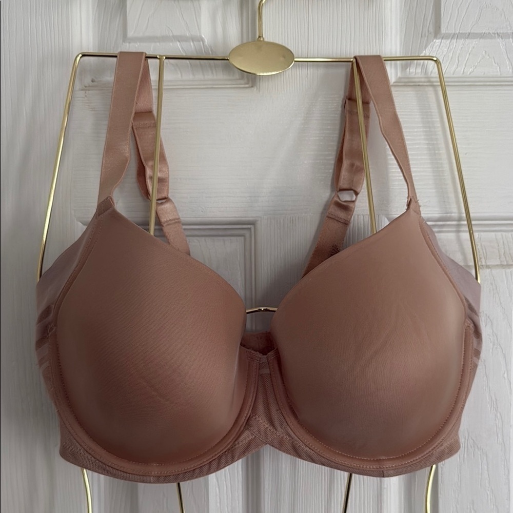 Paramour Tan Seamless T-Shirt Bra with Underwire
